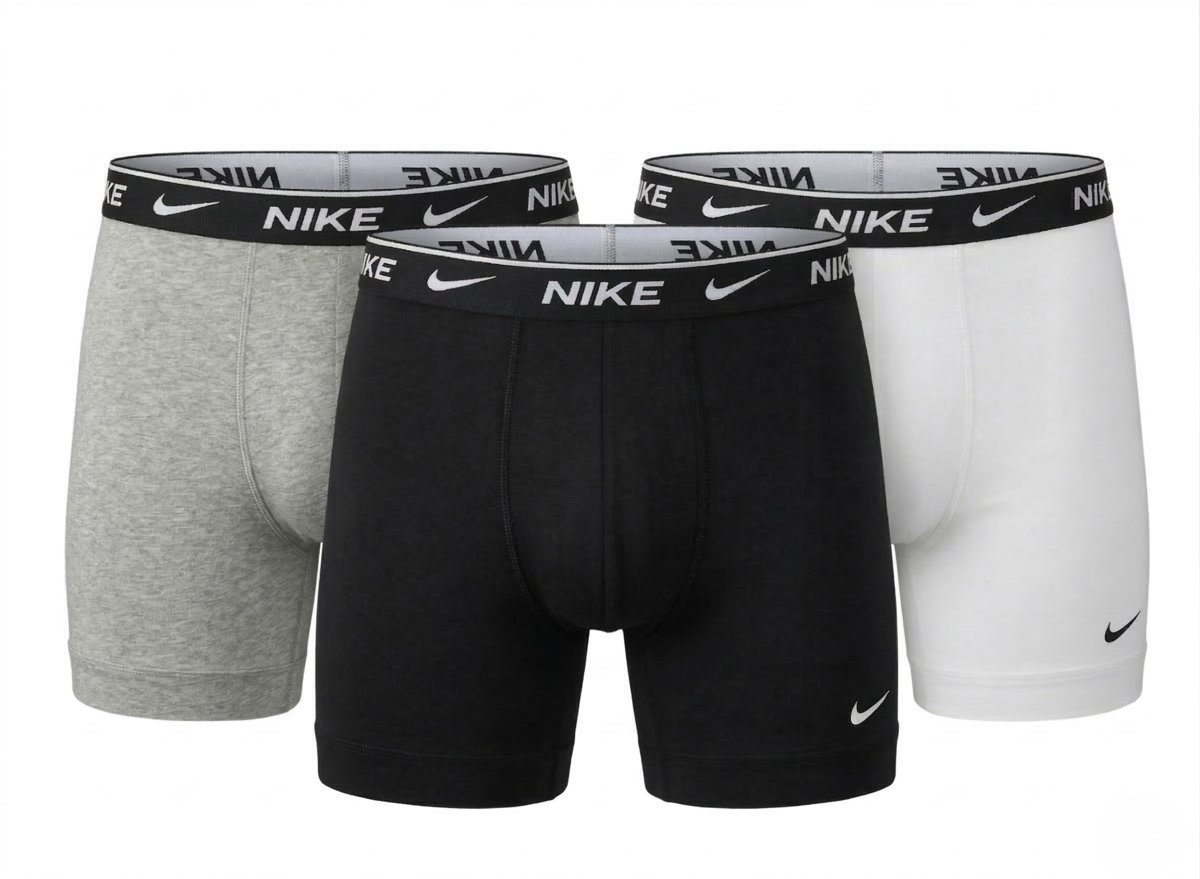 Nike Bokserki męskie 3pack wielokolorowy czarny szary biały rozmiar XL