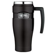 Kubki termiczne - Thermos Wodoszczelny termokubek z uchwytem black matte 160033 - miniaturka - grafika 1