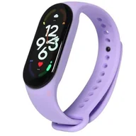 Akcesoria do smartwatchy - Pasek DEVIA Deluxe Sport do Xiaomi Mi Band 5/Mi Band 6/Mi Band 7 Lawendowy - miniaturka - grafika 1