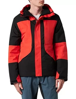 Kurtki męskie - 4F Męska kurtka narciarska Kumn005 Jeans, czerwona, rozmiar L, czerwony - grafika 1