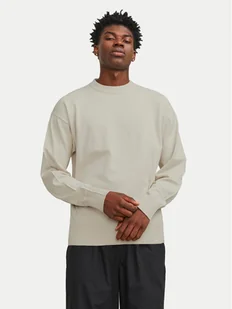 Jack&Jones Sweter Collective 12251556 Beżowy Relaxed Fit - Swetry męskie - miniaturka - grafika 1