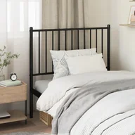 Inne meble do sypialni - Metalowe wezgłowie, czarne, 95x3x90 cm Lumarko! - miniaturka - grafika 1