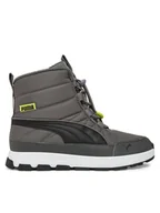 Buty dla chłopców - Puma Śniegowce Evolve Boot Jr 392644 08 Szary - miniaturka - grafika 1