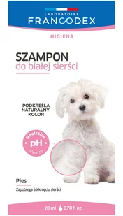 Francodex Francodex Szampon do białej sierści saszetka 20ml - Szampony i odżywki dla psów - miniaturka - grafika 2