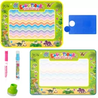 Klocki - Mata Wodna Dla Dzieci Motyw Dinozaurów Do Malowania Zestaw Pisaki Stempel - miniaturka - grafika 1