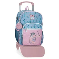 Plecaki szkolne i tornistry - Enso Kochamy kwiaty, Różowy, Talla única, plecak szkolny na kółkach - miniaturka - grafika 1