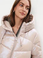 Kurtki damskie - Mohito - Kremowa pikowana kurtka - kremowy - miniaturka - grafika 1