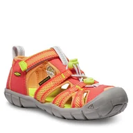 Buty trekkingowe dziecięce - Sandały Keen Jasper Suede Sneakers 1028844 Pomarańczowy - miniaturka - grafika 1