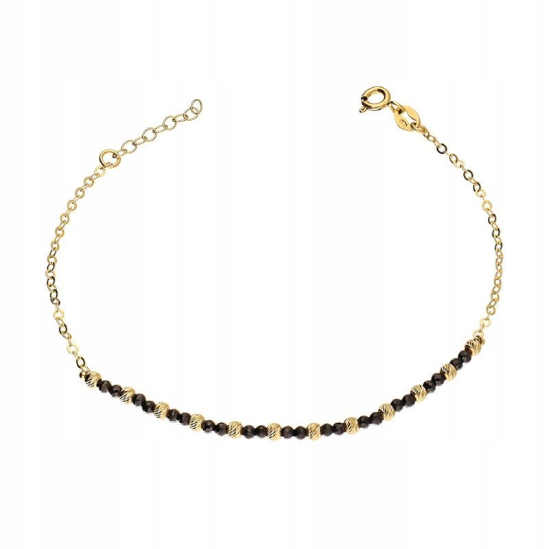 Bransoleta złota próby 585 14K z pirytem żółta waga 1.63g M3 M-381-1-19