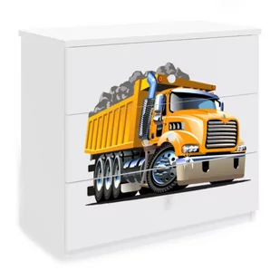 KocotKids Komoda do pokoju dziecięcego, babydreams, ciężarówka, 81 cm, biel, mat - Komody dla dzieci KocotKids Komoda do pokoju dziecięcego, babydreams, ciężarówka, 81 cm, biel, mat - Komody dla dzieci - miniaturka - grafika 1