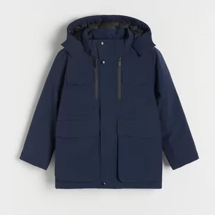 Reserved - Zimowa kurtka z kapturem - Granatowy - Kurtki i płaszcze dla chłopców - miniaturka - grafika 1