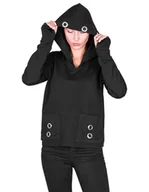 Bluzy damskie - bluza AMENOMEN - BASIC SILVER, z kapturem-XXL - miniaturka - grafika 1