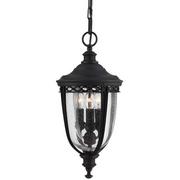 Lampy ogrodowe - Elstead Lighting English Bridle 3Lt Medium Chain Lantern Black FE/EB8/M BLK Lampa wisząca ogrodowa IP23 stylowa FE/EB8/M BLK) - miniaturka - grafika 1