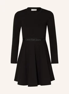 Calvin Klein Sukienka Z Dżerseju schwarz - Sukienki - miniaturka - grafika 1