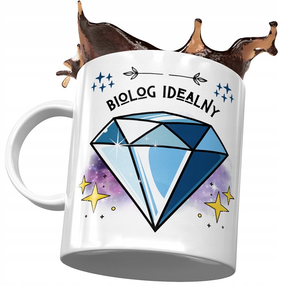 Dla Biologa Kubek na Urodziny Imieniny na Prezent z Nadrukiem ze Zdjęciem + Opakowanie na prezent (wzór 02)