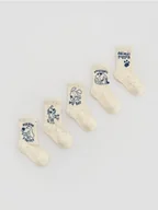 Skarpetki dla dzieci - Reserved - Skarpetki 5 pack - złamana biel - miniaturka - grafika 1