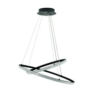 Lampy sufitowe - Center LED lampa wisząca 2-punktowa 60W/4000K czarna - miniaturka - grafika 1