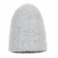 Czapki damskie - Czapka zimowa damska z angory SALLY Jasny szary - miniaturka - grafika 1