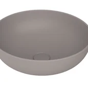 Umywalki - BOCCHI SOTTILE SLIM LINE Umywalka nablatowa okrągła 38cm Szara (Mat) - miniaturka - grafika 1