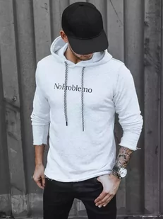 Bluza męska z kapturem szara Dstreet BX5456-L - Bluzy męskie - miniaturka - grafika 1