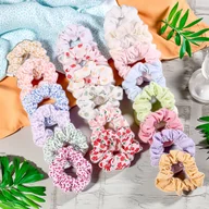 Ozdoby do włosów - TEMU 20 Sztuk W Zestawie Wczesnego Lata Owoce, Cytryna, Truskawka, Jabłko Wzór Włosy Scrunchies Odpowiednie Na Codzienny Święt i Plażę - miniaturka - grafika 1