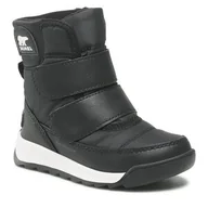 Śniegowce damskie - Śniegowce Sorel - Childrens Whitney II Strap Wp NC3919-010 Black/Sea Salt - miniaturka - grafika 1
