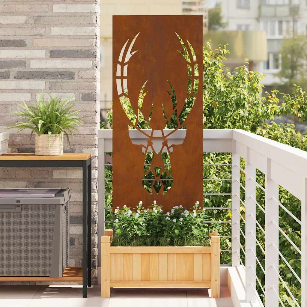 vidaXL Dekoracyjny panel ogrodowy Rdzawy 50 x 140 cm