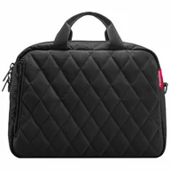 Torby na laptopy - reisenthel Teczka 40 cm Komora na laptopa rhombus black - miniaturka - grafika 1