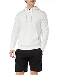 Tommy Hilfiger Męska bluza z kapturem, biały, S - Bluzy męskie - miniaturka - grafika 1