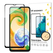Szkła hartowane na telefon - Wozinsky Full Glue Tempered Glass szkło hartowane Samsung Galaxy A04s 9H na cały ekran z czarną ramką - miniaturka - grafika 1