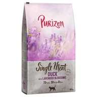 Sucha karma dla kotów - Purizon Single Meat, kaczka z kwiatami lawendy - 6,5 kg - miniaturka - grafika 1