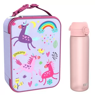 Zestaw Śniadaniowy Do Przedszkola Ion8 Unicorns 6: Lunchbag I8Lbvunic I Butelka Ion8 I8Rf500Ros - Lunch boxy - miniaturka - grafika 1