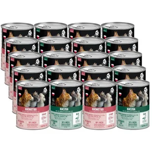 PetRepublic kawałki w sosie z kaczką/ z krewetką 20x400g dla kota - Mokra karma dla kotów - miniaturka - grafika 1