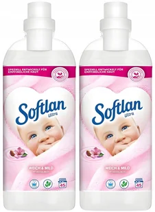Softlan Płyn Do Płukania Weich Mild Biały 1L X2 - Środki do prania - miniaturka - grafika 1