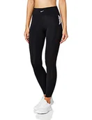 Spodnie damskie - Nike Damskie spodnie sportowe W Np Capsule Tight Aero-Adapt czarny Czarny / (Metallic Silver) L - miniaturka - grafika 1