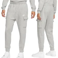 Spodnie męskie - Nike spodnie męskie dresowe cargo szare CD3129-063 XL - miniaturka - grafika 1