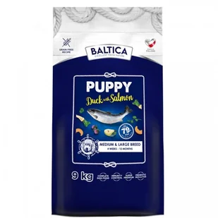 Baltica Puppy Salmon with Duck M/L 9kg ŁOSOŚ Z KACZKĄ DLA SZCZNIĄT - Sucha karma dla psów - miniaturka - grafika 1