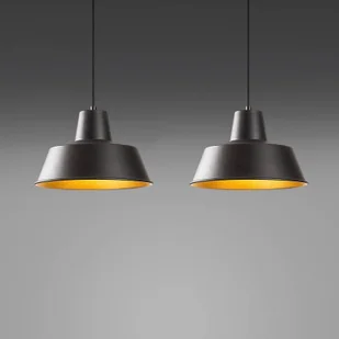 Opviq Lampa wisząca Saglam 3738, czarny/złoty, metal, 2-punktowa - Lampy sufitowe - miniaturka - grafika 1