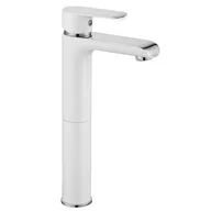 Baterie umywalkowe - Rea Bateria umywalkowa Bloom White chrom Wysoka B9917 - miniaturka - grafika 1
