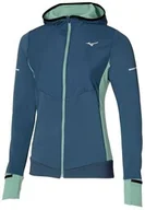 Kurtki i kamizelki sportowe damskie - MIZUNO Damska kurtka do biegania hybrydowa WARMALITE HYBRID Blue Wing Teal - miniaturka - grafika 1