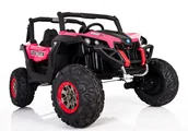 Pojazdy elektryczne dla dzieci - MEGA AUTO BUGGI 4X4 , PANEL , MIĘKKIE KOŁA EVA, MIĘKKIE SIEDZENIE FULL OPCJA 2X 12V,/XMX603 XMX-603-RÓŻOWY - miniaturka - grafika 1