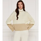 Swetry damskie - AKEP Wełniany sweter | Loose fit - miniaturka - grafika 1