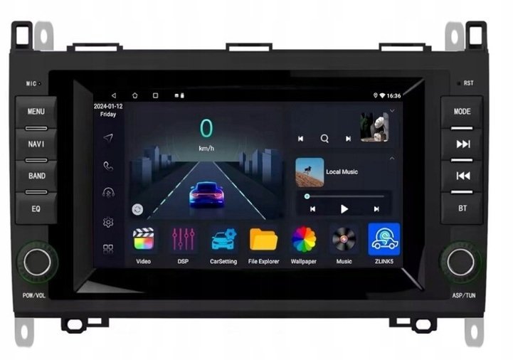 Canva Radio samochodowe uniwersalne android/IOS Wifi Carplay