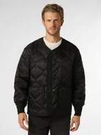 Kurtki męskie - Alpha Industries Męska kurtka pikowana Mężczyźni czarny jednolity, S - miniaturka - grafika 1