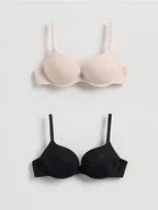 Biustonosze - Reserved - Biustonosz super push up 2 pack - czarny - miniaturka - grafika 1