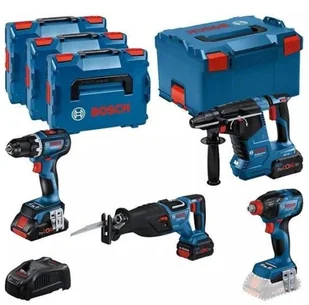 ZESTAW NARZĘDZI 18V GSR+GDX+GBH+GSA 1*4.0AH + 2*5.5AH - Zestawy elektronarzędzi - miniaturka - grafika 1