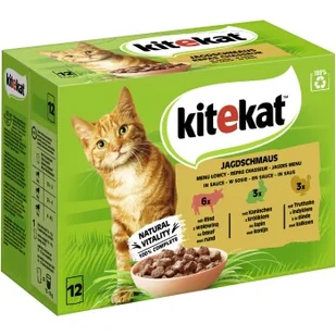 Kitekat Wielopak Uczta myśliwska w sosie 12 x 85 g - Mokra karma dla kotów - miniaturka - grafika 1