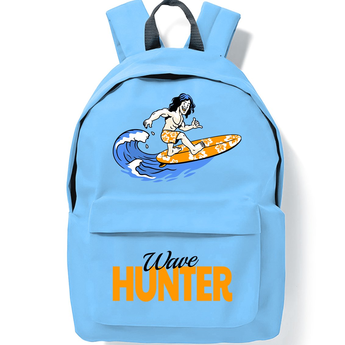 Plecak Niebieski Szkolny Młodzieżowy Wave Hunter Styl Modne Trendy