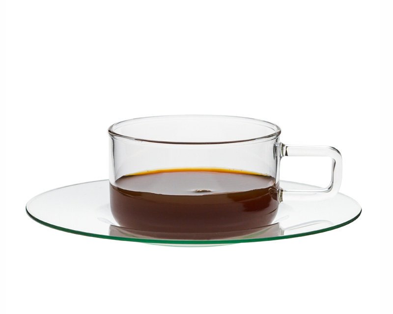 Filiżanka szklana ze spodkiem 0,18 L Trendglas - LINEA 4E.210410