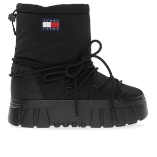 Buty Tommy Jeans Hybrid Boot EN0EN02601-BDS - czarne - Tommy Hilfiger - Śniegowce damskie - miniaturka - grafika 1